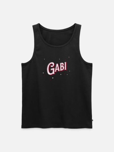 Gabi name personalized - Men's Premium Organic Tank Top - black
