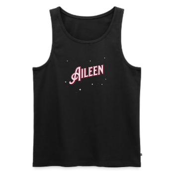 Aileen Namen personalisiert - Männer Premium Bio Tank Top - Schwarz - Vorne - AI Model Male 178 light (178cm)