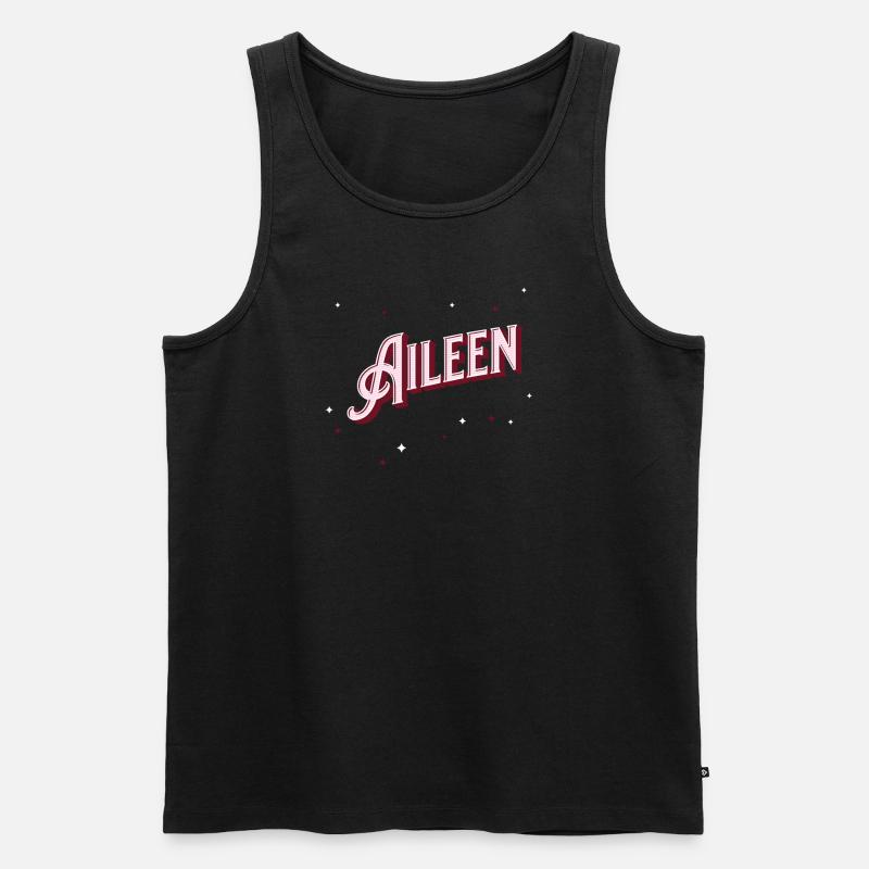 Aileen's name personalized - Men's Premium Organic Tank Top - black