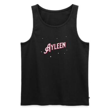 Ayleen nom personnalisé - Débardeur bio Premium Homme - noir - Devant - AI Model Male 178 light (178cm)