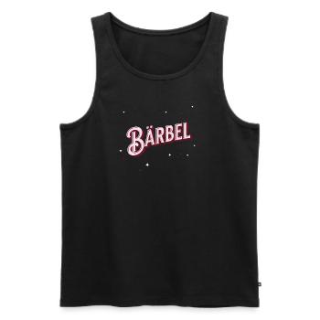 Le nom de Bärbel personnalisé - Débardeur bio Premium Homme - noir - Devant - Michal (187cm)