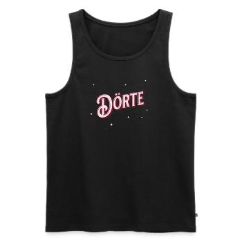 Dörte noms personnalisés - Débardeur bio Premium Homme - noir - Devant - AI Model Male 178 light (178cm)