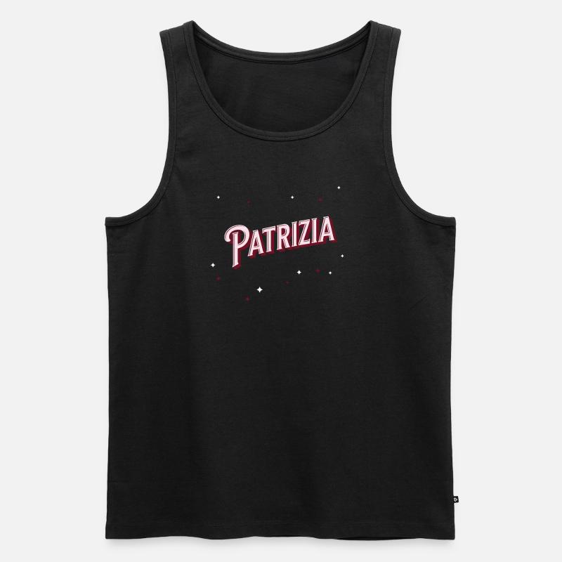 Patrizia name personalized - Men's Premium Organic Tank Top - black