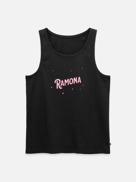 Ramona name personalized - Men's Premium Organic Tank Top - black