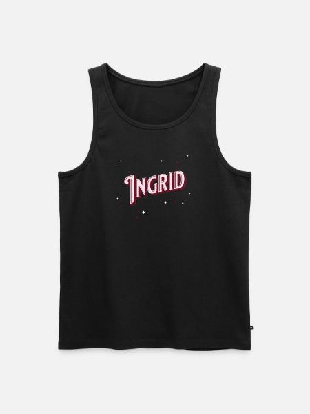 Ingrid name personalized - Men's Premium Organic Tank Top - black