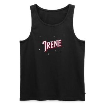 Irene Namen personalisiert - Männer Premium Bio Tank Top - Schwarz - Vorne - Michal (187cm)