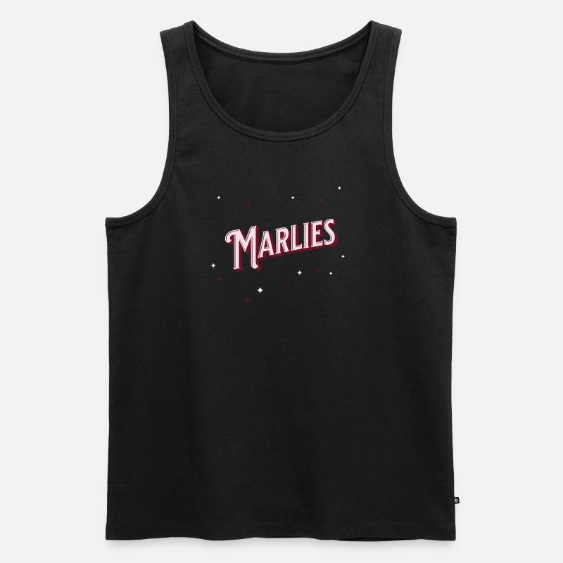 Marlie's name personalized - Men's Premium Organic Tank Top - black