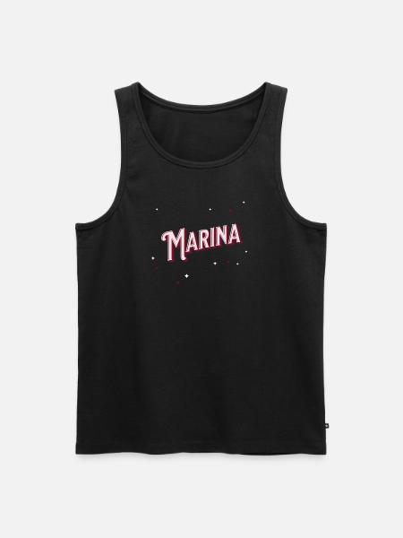 Marina name personalized - Men's Premium Organic Tank Top - black