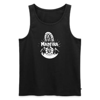 Madeira Berg Wandern im Madeira - Männer Premium Bio Tank Top - Schwarz - Vorne - AI Model Male 178 light (178cm)