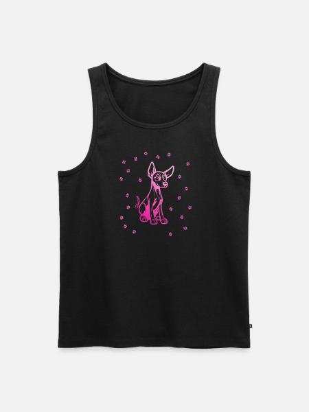 Doberman Pinscher with small paws - Men's Premium Organic Tank Top - black