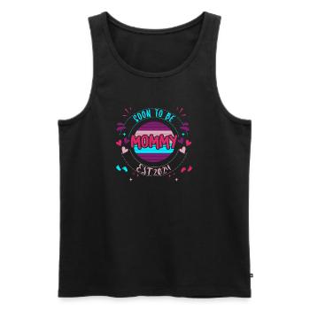 Mom and Mom 2024 Soon to be Mommy 2024 - Men's Premium Organic Tank Top - black - Front - Michal (187cm)