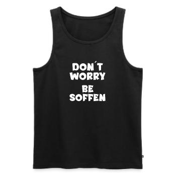 Trinkspruch Outfit für Bier Liebhaber - Männer Premium Bio Tank Top - Schwarz - Vorne - Michal (187cm)