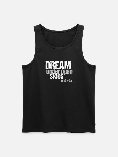 Dreams in the open air - Men's Premium Organic Tank Top - black