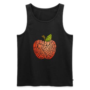 New York - Männer Premium Bio Tank Top - Schwarz - Vorne - AI Model Male 178 light (178cm)