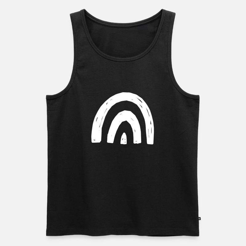 Bogen Brücke Selber Gestalten Geschenk - Männer Premium Bio Tank Top - Schwarz