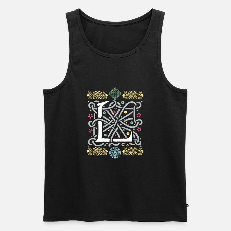 L - Männer Premium Bio Tank Top - Schwarz