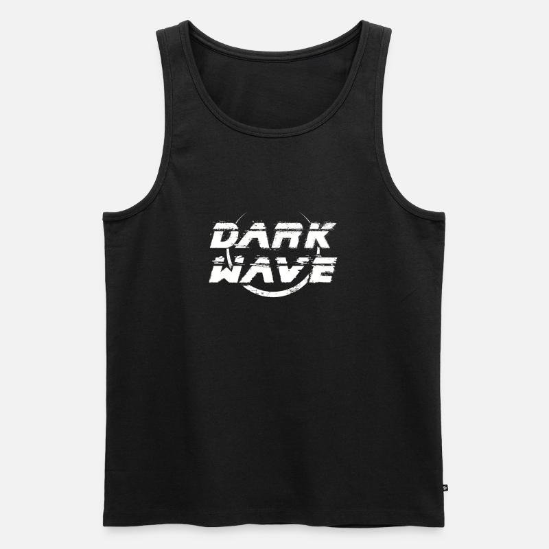 DARK WAVE - Männer Premium Bio Tank Top - Schwarz