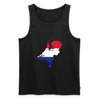 Niederlande - Holland - Männer Premium Bio Tank Top - Schwarz - Vorne - AI Model Male 178 light (178cm)