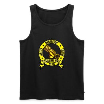 Members Motors 1970 LE est since - Männer Premium Bio Tank Top - Schwarz - Vorne - Michal (187cm)