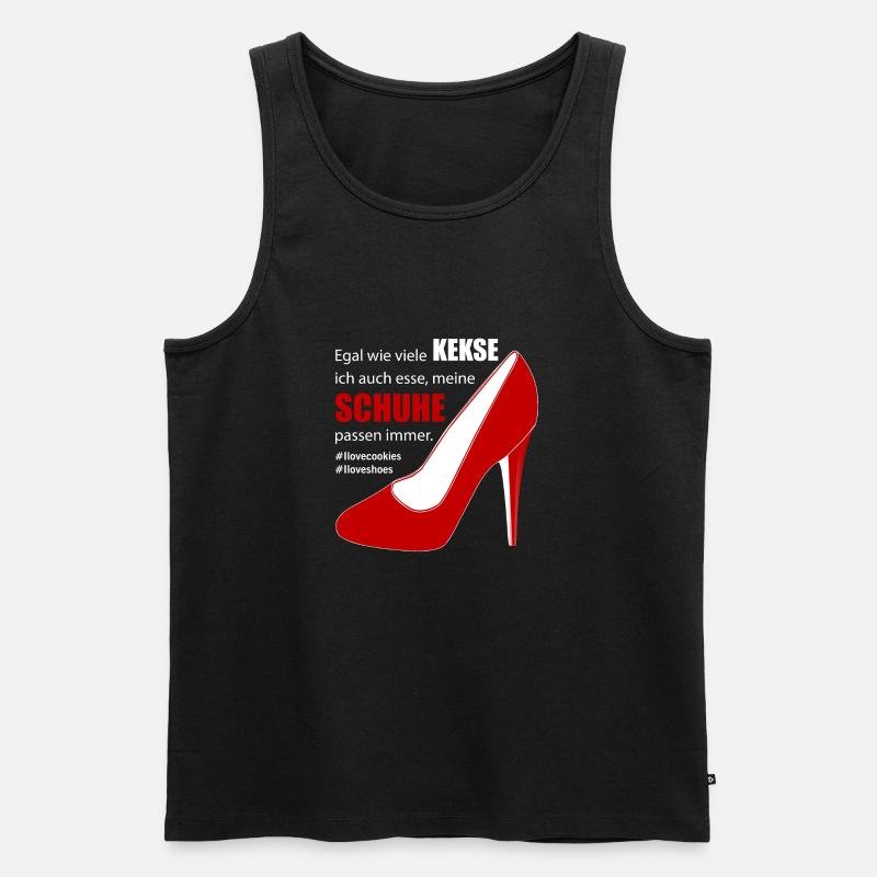 Der Schuh passt perfekt - Männer Premium Bio Tank Top - Schwarz