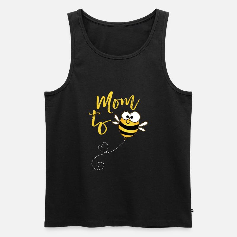 Mutter zur Biene - Männer Premium Bio Tank Top - Schwarz