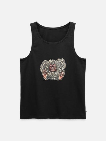Buddha Bath - Men's Premium Organic Tank Top - black