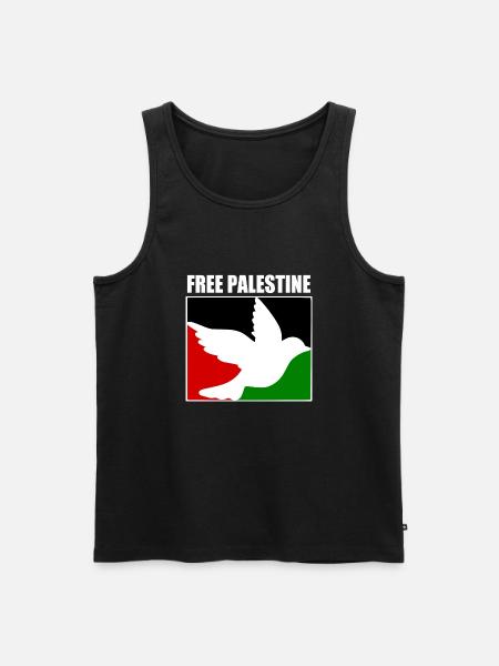 Free palestine - Men's Premium Organic Tank Top - black