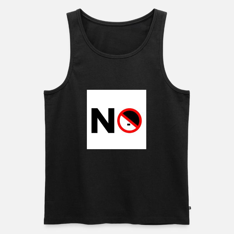 Gegen rechts - Männer Premium Bio Tank Top - Schwarz