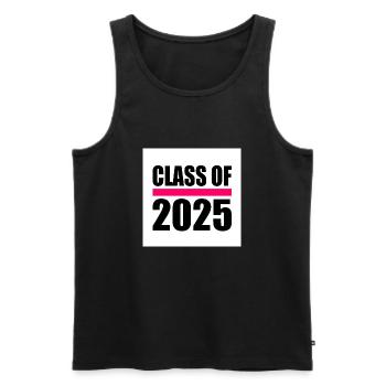 Class of 2025 - Männer Premium Bio Tank Top - Schwarz - Vorne - AI Model Male 178 light (178cm)