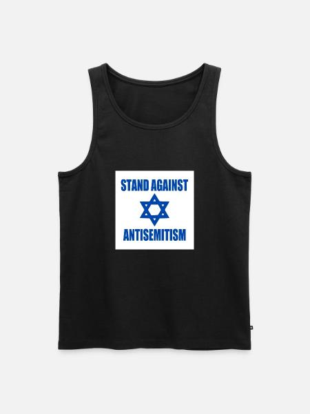 stand against antisemitism - Men's Premium Organic Tank Top - black