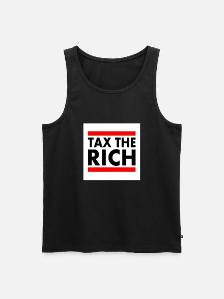 Tax the rich - Herre Premium økologisk tanktop - sort