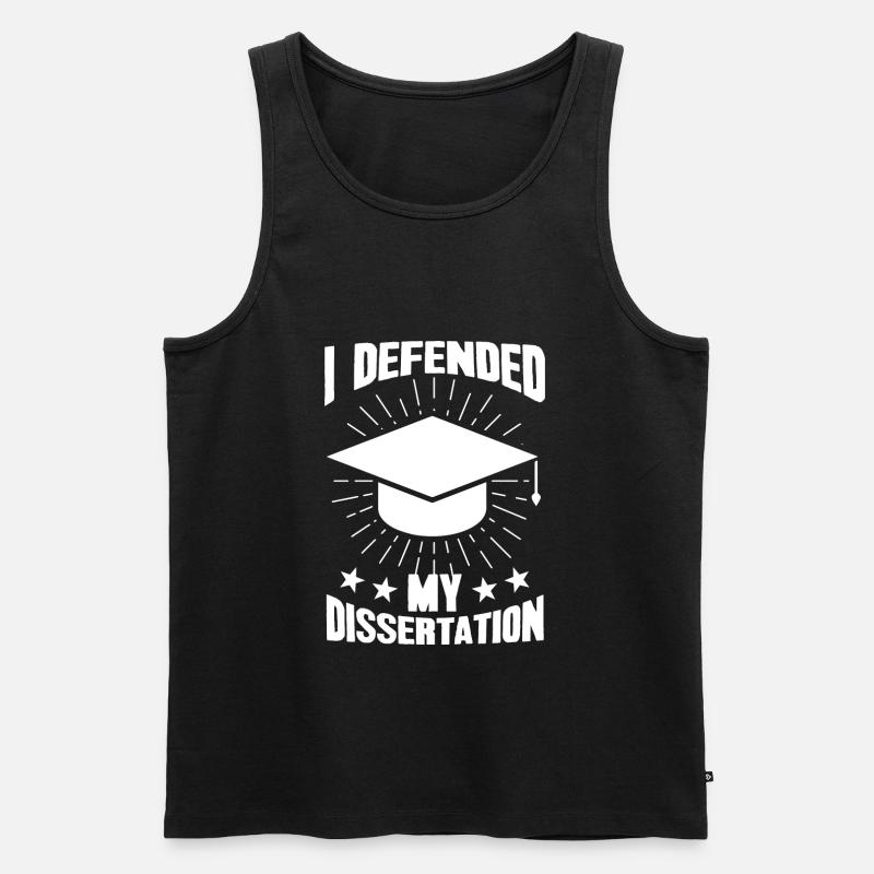 Dissertation PhD PhD Exam Gift - Men's Premium Organic Tank Top - black