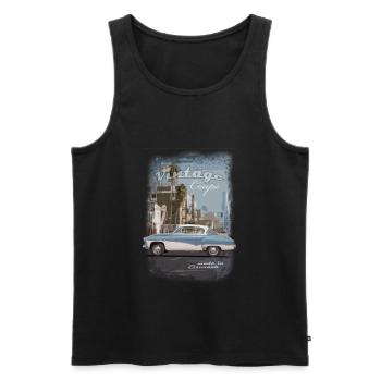 WaBu 2019 sans logo de marque ni emblème 9 - Débardeur bio Premium Homme - noir - Devant - AI Model Male 178 light (178cm)