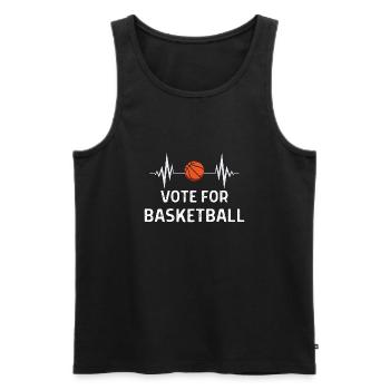 Basketball Spieler Basketballer Sprüche Geschenk - Männer Premium Bio Tank Top - Schwarz - Vorne - Michal (187cm)
