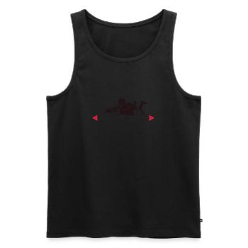 Sidemount Diver Diving Gift Tec Diving Cave - Men's Premium Organic Tank Top - black - Front - AI Model Male 178 light (178cm)