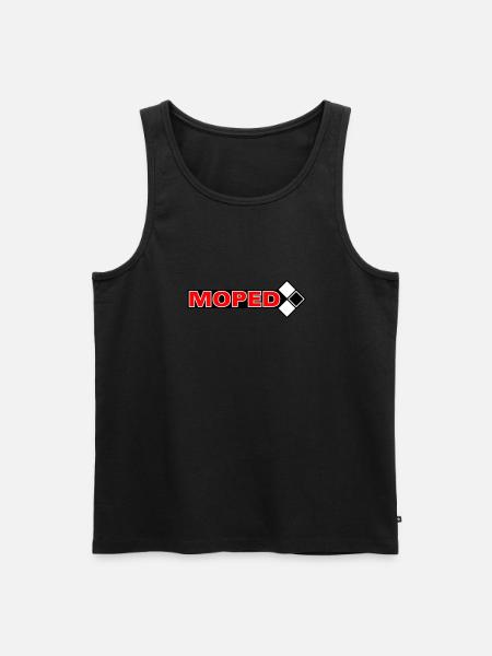 Moped logo 3c - Men's Premium Organic Tank Top - black