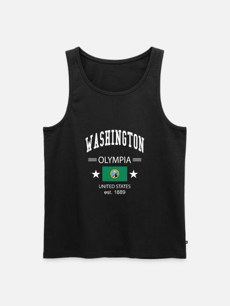 Washington - Débardeur bio Premium Homme - noir