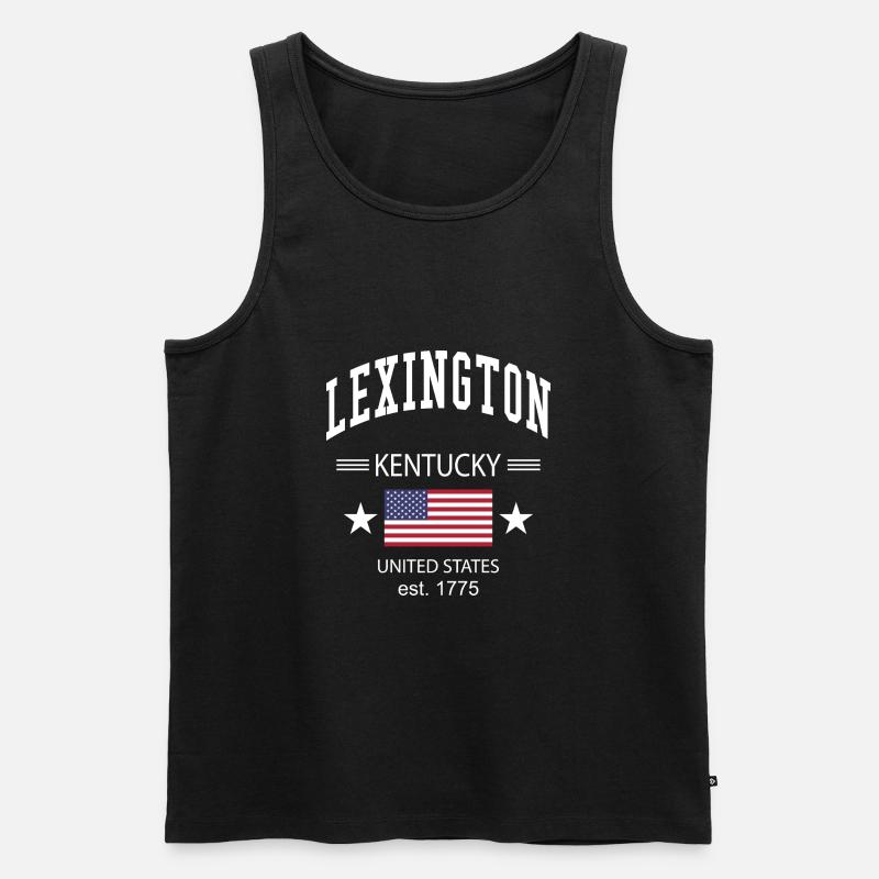Lexington - Männer Premium Bio Tank Top - Schwarz