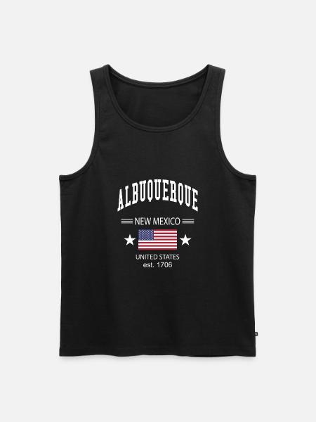 Albuquerque - Männer Premium Bio Tank Top - Schwarz