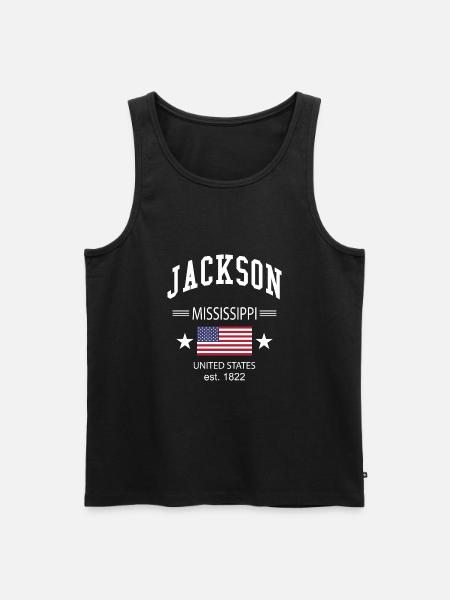 Jackson - Men's Premium Organic Tank Top - black