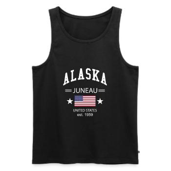 Alaska - Débardeur bio Premium Homme - noir - Devant - AI Model Male 178 light (178cm)