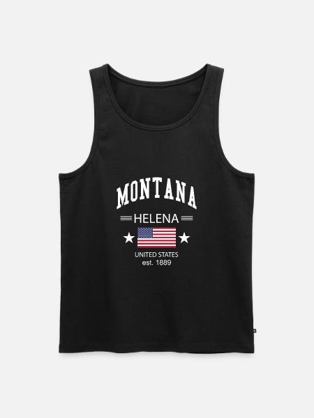 Montana - Men's Premium Organic Tank Top - black