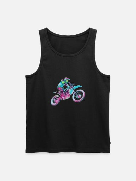 Motocross - Men's Premium Organic Tank Top - black