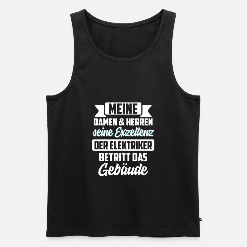 Elektriker - Männer Premium Bio Tank Top - Schwarz