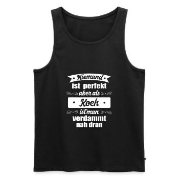 Koch kochen - Männer Premium Bio Tank Top - Schwarz - Vorne - Michal (187cm)
