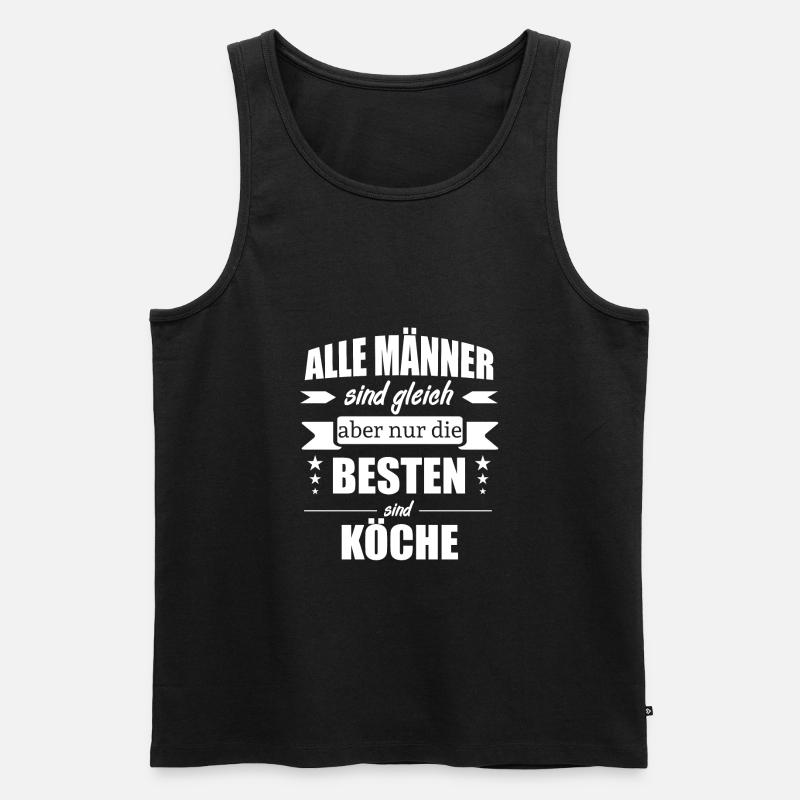 Koch Köche - Männer Premium Bio Tank Top - Schwarz