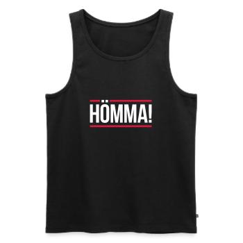 HÖMMA! | Ruhrpott dialect - Men's Premium Organic Tank Top - black - Front - Michal (187cm)
