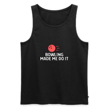 Bowling Dictons Bowling Bowler Skittles Cadeau - Débardeur bio Premium Homme - noir - Devant - Michal (187cm)