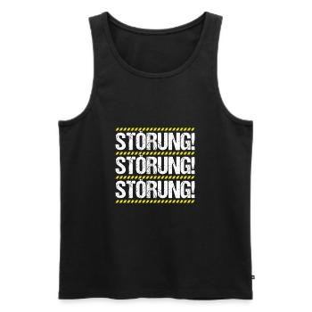 Triebfahrzeugführer Lokführer Lokomotivführer - Männer Premium Bio Tank Top - Schwarz - Vorne - Michal (187cm)