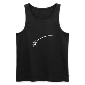 Sternschnuppe Motiv Design Selbst Gestalten Gesche - Männer Premium Bio Tank Top - Schwarz - Vorne - Michal (187cm)